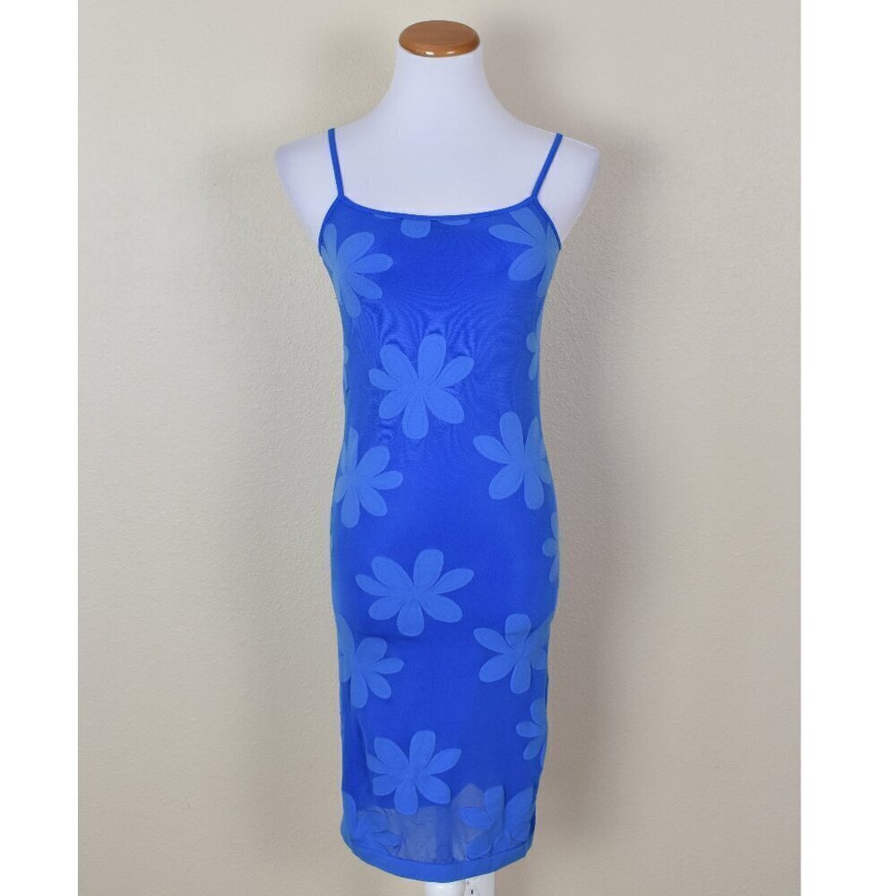 Wolford Floral Flower Slip Bodycon Sheath Dress - S